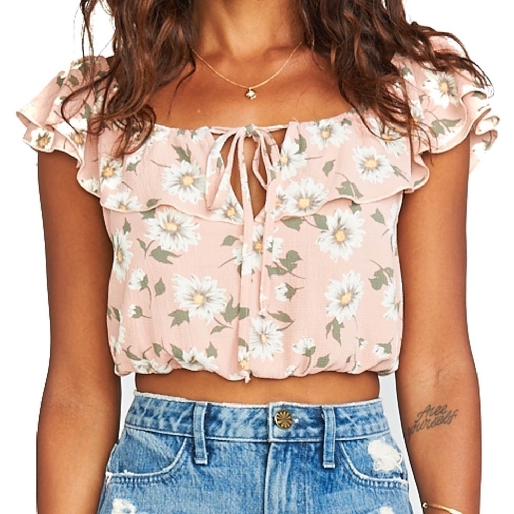 Show Me Your MUMU Daisy Duke Crop Top NEver worn